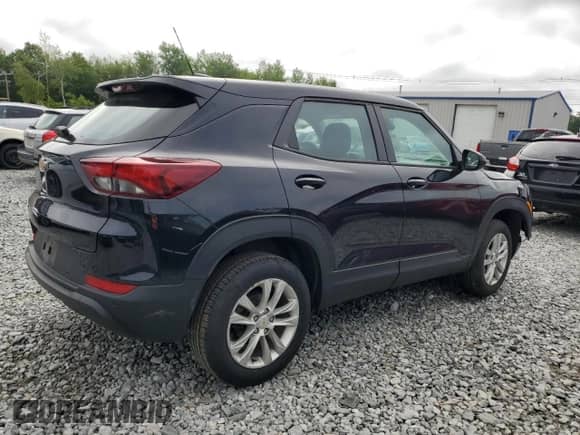 2021 Chevrolet TrailBlazer LS with VIN KL79MNSLXMB054011, listed as a Copart auction lot 61202315 with 90,426 mi miles and Salvage title. Bid and sale history available at DreamBid. Image 3.
