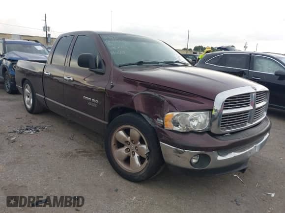 2005 Dodge 1500 SLT with VIN 1D7HA18D15J567032, listed as a IAAI auction lot 43115435 with 208,987 mi miles and . Bid and sale history available at DreamBid. Image 1.