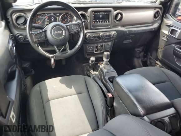 2021 Jeep Wrangler Unlimited Sport S with VIN 1C4HJXDG7MW533725, listed as a Copart auction lot 69173105 with 78,325 mi miles and Salvage title. Bid and sale history available at DreamBid. Image 8.