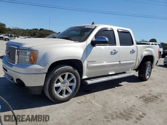 2012 GMC Sierra 1500 Denali with VIN 3GTP1XE2XCG236069, listed as a Copart auction lot 76631704 with 216,877 mi miles and Salvage title. Bid and sale history available at DreamBid. Image 1.