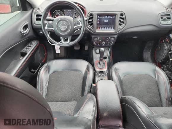 2018 Jeep Compass Trailhawk с VIN 3C4NJDDB5JT408813, выставлен на аукционе Copart как лот 82183765 с пробегом 102 305 миль миль и Списание • Salvage title. История ставок и продаж доступна на DreamBid. Изображение 8.