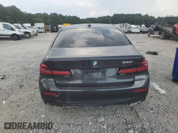 2021 BMW 5 Series 530i with VIN WBA53BH07MWX18867, listed as a Copart auction lot 81072475 with 97,058 mi miles and Clean title. Bid and sale history available at DreamBid. Image 6.