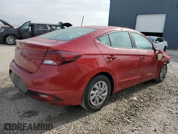 2020 Hyundai Elantra SE with VIN KMHD74LF9LU009261, listed as a Copart auction lot 68458455 with 69,159 mi miles and Clean title. Bid and sale history available at DreamBid. Image 3.