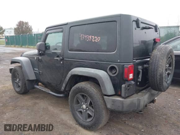 2012 Jeep Wrangler Sport with VIN 1C4AJWAG6CL179020, listed as a IAAI auction lot 43438220 with 153,792 mi miles and . Bid and sale history available at DreamBid. Image 3.