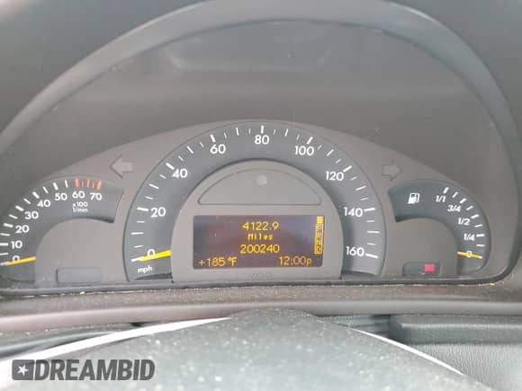2004 Mercedes-Benz C 240 with VIN WDBRF81J54F458372, listed as a Copart auction lot 49205505 with 200,240 mi miles and Non repairable. Bid and sale history available at DreamBid. Image 9.