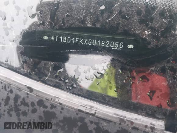 2016 Toyota Camry LE с VIN 4T1BD1FKXGU182056, выставлен на аукционе IAAI как лот 41676100 с пробегом 122 724 миль миль и . История ставок и продаж доступна на DreamBid. Изображение 9.