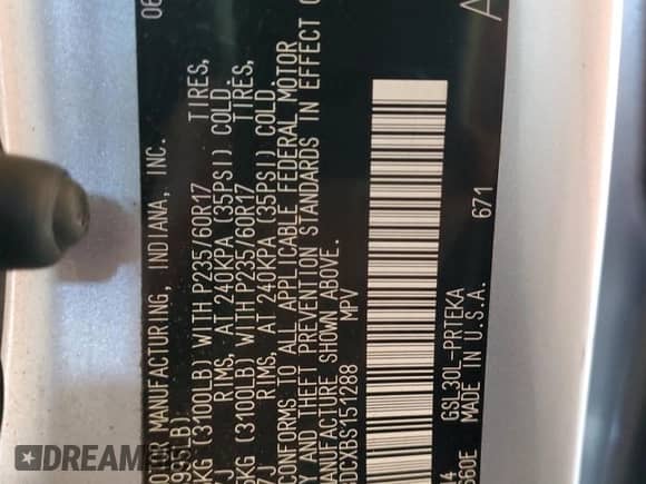 2011 Toyota Sienna LE AAS with VIN 5TDKK3DCXBS151288, listed as a Copart auction lot 81023415 with 138,478 mi miles and Salvage title. Bid and sale history available at DreamBid. Image 14.