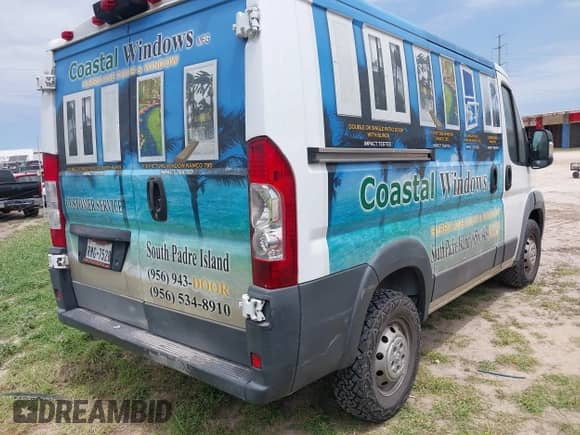2017 Ram ProMaster Cargo with VIN 3C6TRVNG6HE522535, listed as a IAAI auction lot 41958637 with 92,900 mi miles and . Bid and sale history available at DreamBid. Image 4.