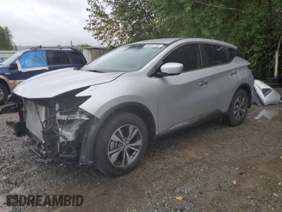 2022 Nissan Murano S z VIN 5N1AZ2AS7NC122023, wystawiony jako Copart lot #68884745 z przebiegiem 27 595 mil mil oraz Szkoda całkowita • Salvage title. Historia ofert i sprzedaży dostępna na DreamBid. Obrazek 1.