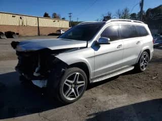2017 Mercedes-Benz GLS 550 with VIN 4JGDF7DE9HA810663, listed as a Copart auction lot 86442215 with 92,253 mi miles and Salvage title. Bid and sale history available at DreamBid. Image 1.