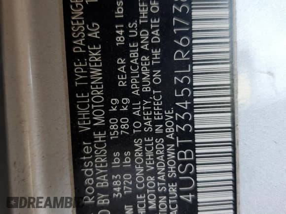 2003 BMW Z4 2.5i z VIN 4USBT33453LR61738, wystawiony jako Copart lot #80676185 z przebiegiem 95 107 mil mil oraz Szkoda całkowita • Salvage title. Historia ofert i sprzedaży dostępna na DreamBid. Obrazek 12.