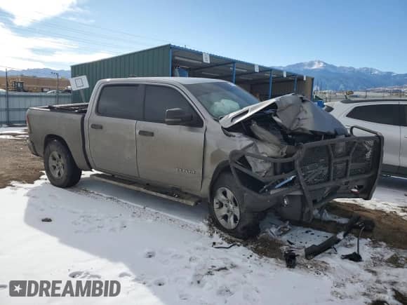 2023 Ram 1500 Lone Star with VIN 1C6SRFFT1PN682023, listed as a Copart auction lot 42012665 with Not provided miles and Salvage title. Bid and sale history available at DreamBid. Image 4.