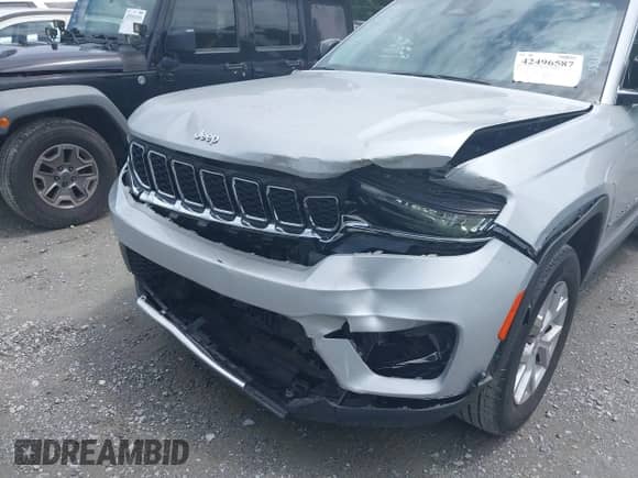 2023 Jeep Grand Cherokee Limited with VIN 1C4RJGBG1PC587289, listed as a IAAI auction lot 42496587 with 75,292 mi miles and . Bid and sale history available at DreamBid. Image 6.