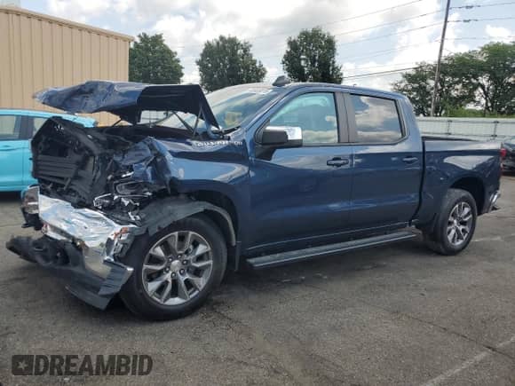 2022 Chevrolet Silverado 1500 LT с VIN 1GCPYJEK3NZ147956, выставлен на аукционе Copart как лот 68903015 с пробегом 48 642 миль миль и Списание • Salvage title. История ставок и продаж доступна на DreamBid. Изображение 1.