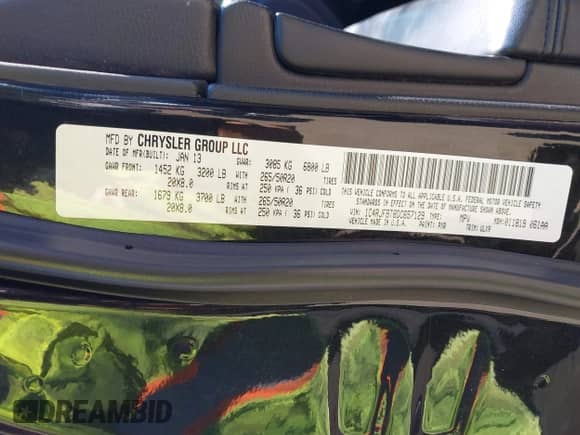 2013 Jeep Grand Cherokee Limited z VIN 1C4RJFBT8DC657129, wystawiony jako IAAI lot #43372561 z przebiegiem 157 836 mil mil oraz . Historia ofert i sprzedaży dostępna na DreamBid. Obrazek 9.