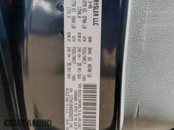 2008 Dodge 1500 SLT with VIN 1D7HA18N88S585275, listed as a Copart auction lot 80451755 with 169,130 mi miles and Salvage title. Bid and sale history available at DreamBid. Image 12.