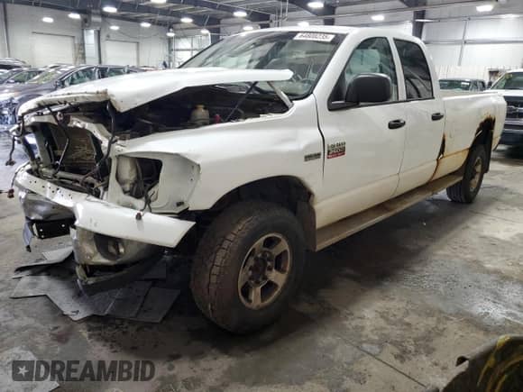 2009 Dodge 2500 SXT with VIN 3D7KS28T39G522858, listed as a Copart auction lot 64808235 with 401,808 mi miles and Salvage title. Bid and sale history available at DreamBid. Image 1.