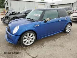 2005 MINI Hardtop S with VIN WMWRE33555TG96166, listed as a Copart auction lot 58917425 with 87,344 mi miles and Salvage title. Bid and sale history available at DreamBid. Image 1.
