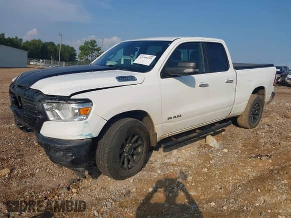 2019 Ram 1500 Big Horn with VIN 1C6SRFBT1KN872564, listed as a IAAI auction lot 43209195 with 152,503 mi miles and . Bid and sale history available at DreamBid. Image 18.