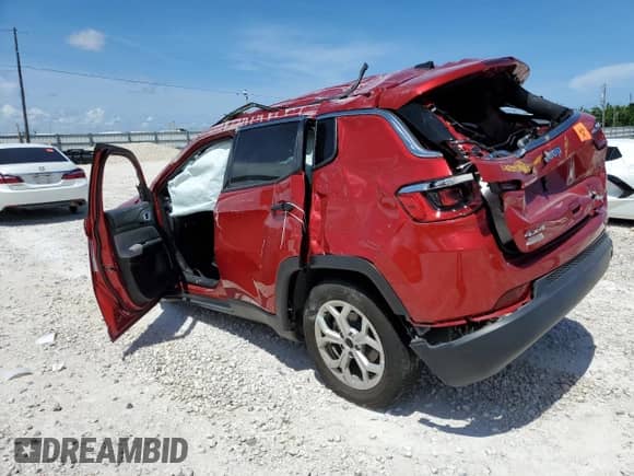 2025 Jeep Compass Sport with VIN 3C4NJDANXST506624, listed as a Copart auction lot 68756355 with Not provided miles and Non repairable. Bid and sale history available at DreamBid. Image 2.