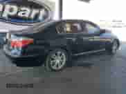 2009 Hyundai Genesis with VIN KMHGC46F49U047414, listed as a Copart auction lot 65428205 with 214,057 mi miles and Salvage title. Bid and sale history available at DreamBid. Image 3.