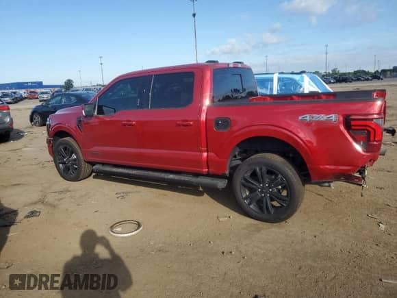 2024 Ford F-150 Lariat with VIN 1FTFW5LD6RFB96248, listed as a Copart auction lot 69278555 with 8,951 mi miles and Salvage title. Bid and sale history available at DreamBid. Image 2.