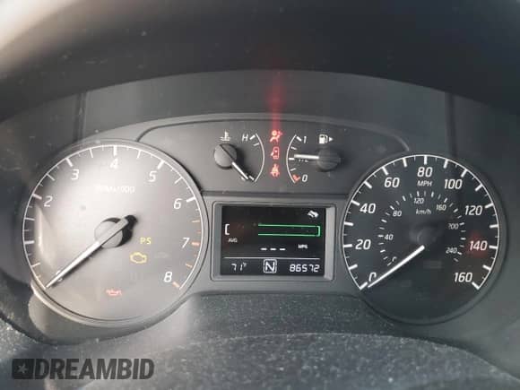 2017 Nissan Sentra SR with VIN 3N1AB7AP4HY385442, listed as a Copart auction lot 84617195 with 86,572 mi miles and Salvage title. Bid and sale history available at DreamBid. Image 9.