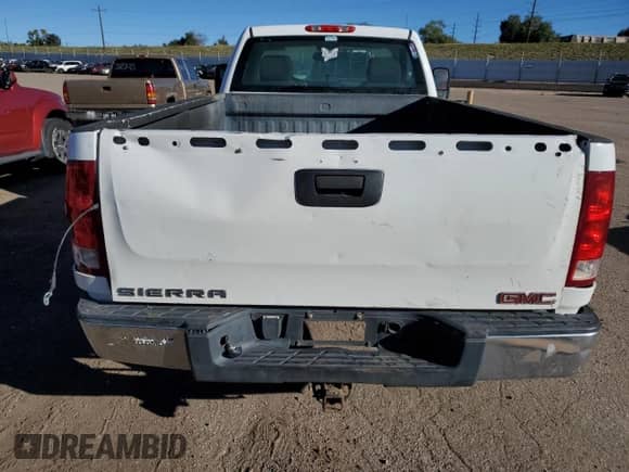 2008 GMC Sierra 1500 Work Truck with VIN 1GTEK14J48E160857, listed as a Copart auction lot 84909545 with Not provided miles and Salvage title. Bid and sale history available at DreamBid. Image 6.
