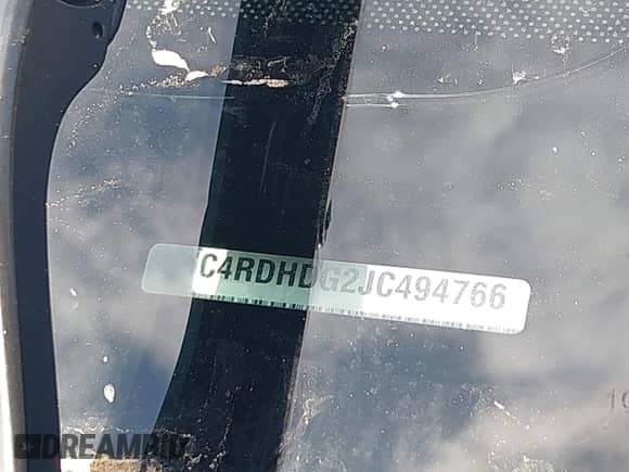 2018 Dodge Durango GT with VIN 1C4RDHDG2JC494766, listed as a IAAI auction lot 42223682 with 136,263 mi miles and . Bid and sale history available at DreamBid. Image 9.