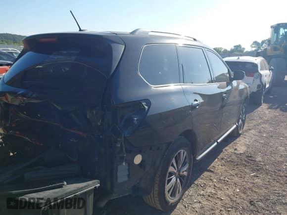 2018 Nissan Pathfinder SV with VIN 5N1DR2MN5JC625854, listed as a IAAI auction lot 43034166 with 126,892 mi miles and . Bid and sale history available at DreamBid. Image 4.