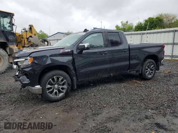 2023 Chevrolet Silverado 1500 LT with VIN 1GCRDDED9PZ250910, listed as a Copart auction lot 57414515 with 64,729 mi miles and Salvage title. Bid and sale history available at DreamBid. Image 1.