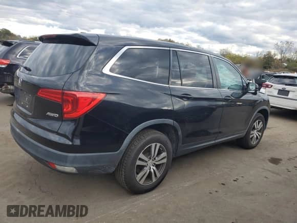 2017 Honda Pilot EX with VIN 5FNYF6H35HB015089, listed as a Copart auction lot 87449775 with 167,788 mi miles and Salvage title. Bid and sale history available at DreamBid. Image 3.