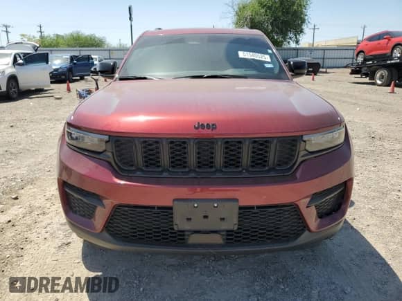 2024 Jeep Grand Cherokee Laredo with VIN 1C4RJHAG7RC110540, listed as a Copart auction lot 51540525 with 11,993 mi miles and Salvage title. Bid and sale history available at DreamBid. Image 5.