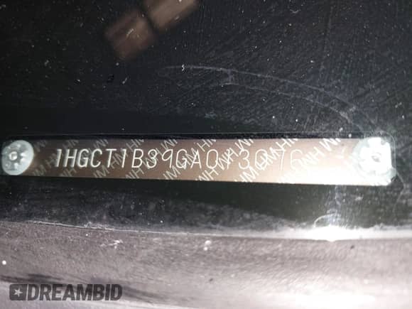 2016 Honda Accord LX-S with VIN 1HGCT1B39GA013076, listed as a IAAI auction lot 43259847 with 141,566 mi miles and . Bid and sale history available at DreamBid. Image 9.