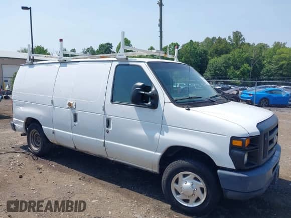 2013 Ford Econoline Cargo Commercial with VIN 1FTNE1EW7DDA76176, listed as a IAAI auction lot 42477521 with 175,000 mi miles and . Bid and sale history available at DreamBid. Image 1.