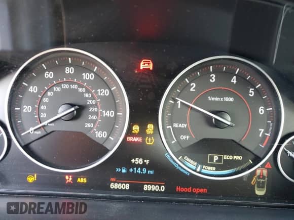 2016 BMW 4 Series 435i xDrive с VIN WBA3T7C56G5A38494, выставлен на аукционе Copart как лот 54745175 с пробегом 68 608 миль миль и Списание • Salvage title. История ставок и продаж доступна на DreamBid. Изображение 9.