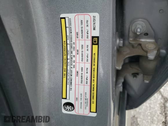 2021 Dodge Durango Pursuit с VIN 1C4RDJFG1MC747312, выставлен на аукционе Copart как лот 65146585 с пробегом 105 772 миль миль и Списание • Salvage title. История ставок и продаж доступна на DreamBid. Изображение 12.