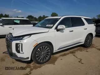 2023 Hyundai Palisade Calligraphy с VIN KM8R7DGE3PU497149, выставлен на аукционе Copart как лот 70897895 с пробегом 27 869 миль миль и Списание • Salvage title. История ставок и продаж доступна на DreamBid. Изображение 1.