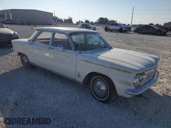 1964 Chevrolet Corvair with VIN 40969W266227, listed as a Copart auction lot 74518234 with 58,606 mi miles and Clean title. Bid and sale history available at DreamBid. Image 4.