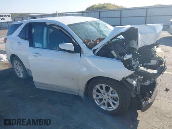 2018 Chevrolet Equinox LT with VIN 2GNAXSEV8J6194163, listed as a IAAI auction lot 43099831 with 97,376 mi miles and . Bid and sale history available at DreamBid. Image 1.