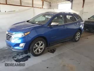 2019 Chevrolet Equinox Premier with VIN 3GNAXNEV0KS511115, listed as a Copart auction lot 70646595 with 67,539 mi miles and Salvage title. Bid and sale history available at DreamBid. Image 1.