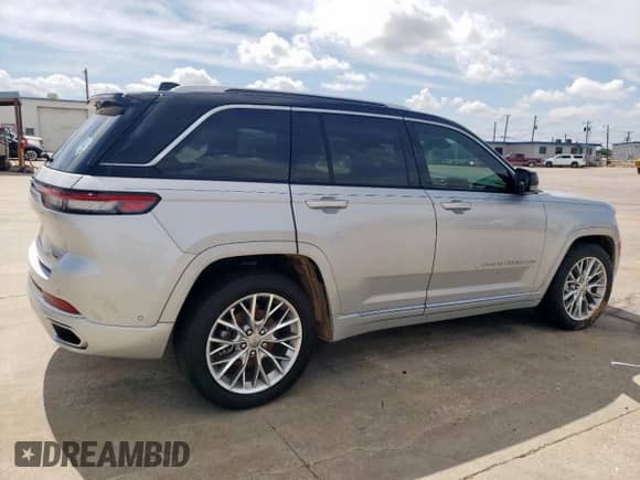 2023 Jeep Grand Cherokee Summit with VIN 1C4RJHEG2P8701370, listed as a Copart auction lot 60679055 with 20,154 mi miles and Salvage title. Bid and sale history available at DreamBid. Image 3.