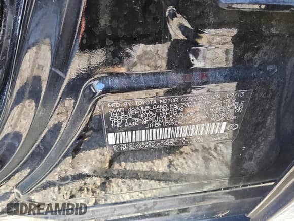 2014 Lexus IS 250 с VIN JTHBF1D2XE5014747, выставлен на аукционе Copart как лот 84459665 с пробегом 178 415 миль миль и Чистый • Clean title. История ставок и продаж доступна на DreamBid. Изображение 12.