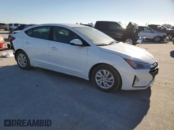 2019 Hyundai Elantra SE with VIN 5NPD74LF7KH487028, listed as a Copart auction lot 81168934 with 104,718 mi miles and Salvage title. Bid and sale history available at DreamBid. Image 4.