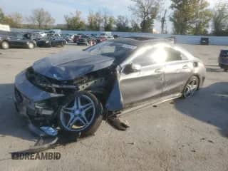 2014 Mercedes-Benz CLA 250 with VIN WDDSJ4GB3EN117107, listed as a Copart auction lot 82452815 with 153,503 mi miles and Salvage title. Bid and sale history available at DreamBid. Image 1.