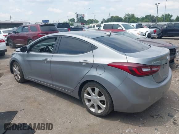 2013 Hyundai Elantra GLS with VIN KMHDH4AE0DU918854, listed as a IAAI auction lot 43033466 with 133,563 mi miles and . Bid and sale history available at DreamBid. Image 3.