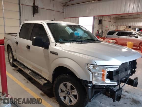 2019 Ford F-150 XL with VIN 1FTEW1CB6KKF19035, listed as a IAAI auction lot 42128282 with 114,573 mi miles and . Bid and sale history available at DreamBid. Image 1.