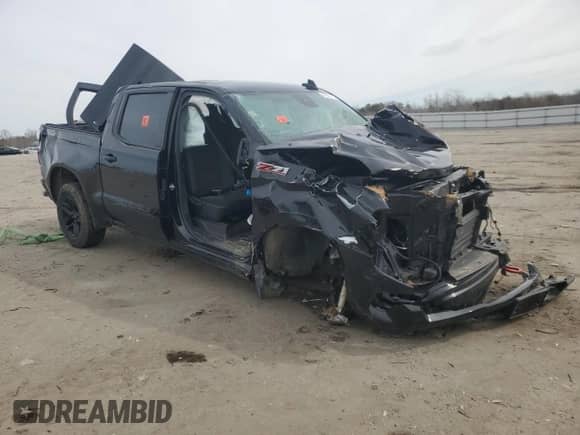 2023 Chevrolet Silverado 1500 Custom Trail Boss with VIN 3GCPDCEK0PG239391, listed as a Copart auction lot 45932175 with 59,470 mi miles and Salvage title. Bid and sale history available at DreamBid. Image 4.