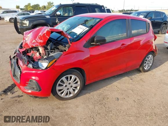 2017 Chevrolet Spark LS z VIN KL8CB6SA0HC748833, wystawiony jako IAAI lot #43305783 z przebiegiem Nie podano mil oraz . Historia ofert i sprzedaży dostępna na DreamBid. Obrazek 2.