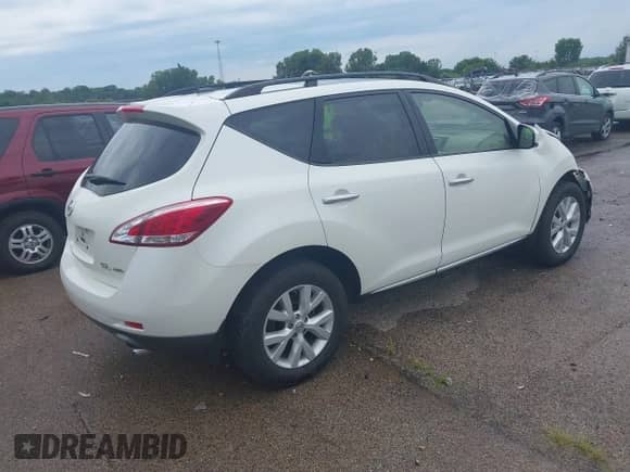 2013 Nissan Murano SL with VIN JN8AZ1MW8DW310807, listed as a IAAI auction lot 42763681 with 96,188 mi miles and . Bid and sale history available at DreamBid. Image 4.